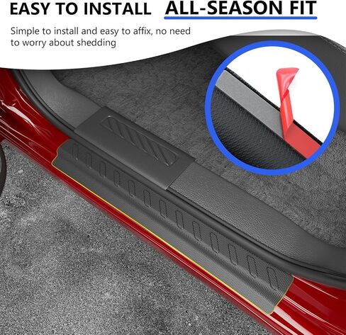 Exterior Door Sill Protector Compatible with 2019-2025 Chevy Silverado GMC Sierra 1500 Door Sill Guard Replacement for 2019-2025 Chevy Silverado Accessories in Kuwait