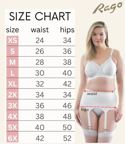 Rago Women's Six-Strap Shaper Garter Belt in Saudi Arabia
