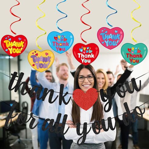 Gold Thank You for All You Do Banner Thank You Teachers Banner Teacher Appreciation Banner Employee Appreciation Banner Teacher/Employee Appreciation Decorations in Saudi Arabia