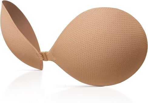 DOBREVA Women's Sticky Bra for Large Breasts Backless Strapless Push Up Adhesive Silicone Invisible for Backless Dress in Saudi Arabia