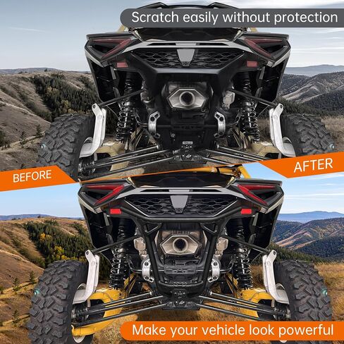 المصد الخلفي من قطعة واحدة متوافقة مع 2024+ Can-Am Maverick R X RS Associors Highted Duty Brush Guard Protector الخلفي ل Can Am Maverick R 2024+ in Kuwait