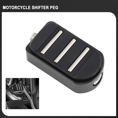 Heel Toe Shifter Peg Streamliner Shift Peg for Harley Touring Road King Street Glide Road Glides Sportster 883 1200 Dyna Street Bob Softail Fatboy Breakout FL (Black) in Kuwait