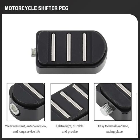 Heel Toe Shifter Peg Streamliner Shift Peg for Harley Touring Road King Street Glide Road Glides Sportster 883 1200 Dyna Street Bob Softail Fatboy Breakout FL (Black) in Kuwait