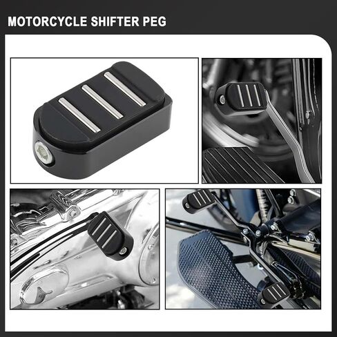 Heel Toe Shifter Peg Streamliner Shift Peg for Harley Touring Road King Street Glide Road Glides Sportster 883 1200 Dyna Street Bob Softail Fatboy Breakout FL (Black) in Kuwait