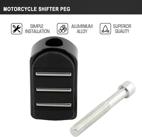 Heel Toe Shifter Peg Streamliner Shift Peg for Harley Touring Road King Street Glide Road Glides Sportster 883 1200 Dyna Street Bob Softail Fatboy Breakout FL (Black) in Kuwait