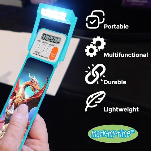 Mark-My-Time 3D Pink Camouflage Digital Bookmark with Reading Light in Saudi Arabia