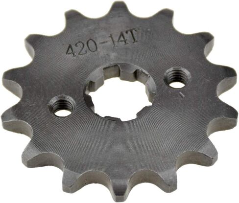 HIAORS 420 14T 20mm Motorcycle Front Engine Sprocket for 50cc 70cc 110cc 125cc 140cc 160cc Honda TaoTao Roketa Coolster Sunl Lifan Chinese ATV Quad Dirt Bike in Saudi Arabia