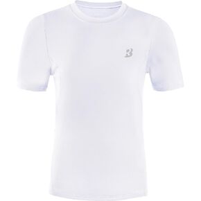 Roadbox Boys Compression Shirt, Youth Short Sleeve Undershirts for Basketball Baseball Soccer, Quick Dry Athletic Base Layer