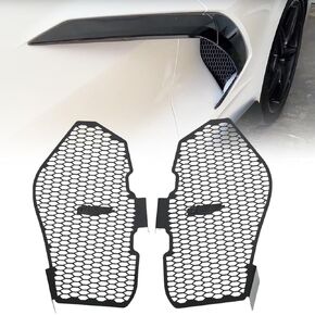Side Intake Grille Guard Set Fit for Corvette C8 Stingray Z51 2020-2025 Aluminum Side Radiator Guards Grille Vents Insert Mesh Accessories 2 PCS