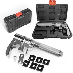 7402 Universal Outside Thread Chaser with Storage Box - Thread Repair Tool for 1-1/4" to 5" O.D., Includes 6 Standard Dies (No.216884), Restores Damaged Threads Quickly and Easily