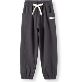 Girls' Boys Sweatpants Casual Baggy Joggers Kids Athletic Cinch Bottom Pants with Pockets & Drawstring