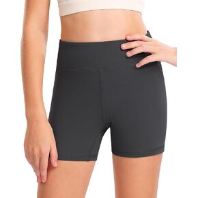 Stelle Girls 3"/4"/8" Bike Volleyball Shorts with Pockets Youth Athletic Yoga Dance Gymnastics Compression