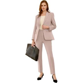 Women's Suits for Work Professional, Dressy Pant Suits for Women 2 Piece Outfits, Business Suit Set for Work
