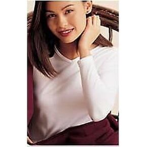 cuddl duds softwear طويلة الأكمام v-neck أعلى اليدين