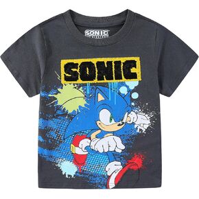 SEGA Sonic The Hedgehog Boys Short Sleeve T-Shirt for Big Kids