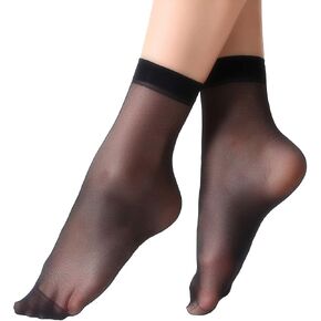 MANZI 12 Pairs Nylon Pantyhose Socks Ankle Sheer Hosiery in Saudi Arabia