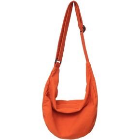 Canvas Crossbody Bag for Women and Men Trendy Messenger Bag Casual Shoulder Bag Weekend Shopping Work