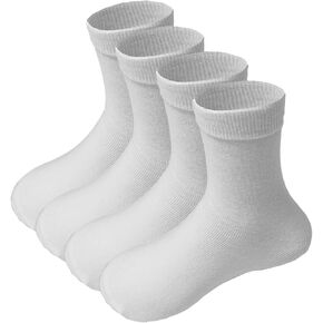 Unisex Kids Boys Girls Socks Boys Dress Socks Cotton Crew Seamless School Sock for Girls