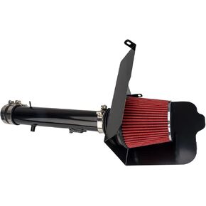 Cold Air Intake Kit with Filter Heat Shield for 2008-2012 C300 C350 3.0L 3.5L V6 (Red)