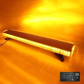 12V-28V 96 LED العنبر / الأبيض الفاصل الزمني LED ضوء هادم منارة وامضة ضوء ستروب ضوء بار الطوارئ LED LightBar مقطورة LED ضوء بار (51 بوصة)