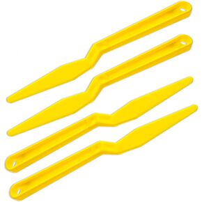 4 PCS Window Tint Tint Squeegee Shank Tint ، صلابة جيدة ومرنة صوب ويندوز صفراء مرنة مع مقبض طويل وشفة مسطحة لنوافذ السيارة مطلة على النافذة