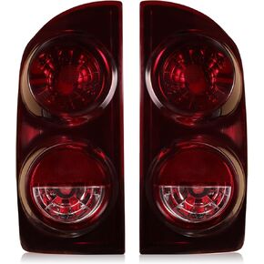 Boone Tail Light Red Smoke متوافق مع 2007 2008 2009 Dodge RAM 1500 2500 3500 DRIVER و READ SDEAND REAND LENS REANS BRAKE LAMPS يحل محل 55277303AC ، 55277302AC