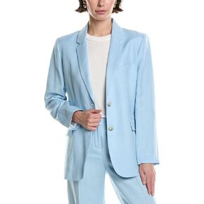 Anne Klein Women's Linen 2 Button Notch Collar JKT