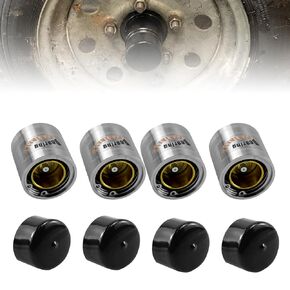 RULLINE 1.980" Bearing Protector Set, Chrome Design, with Auto-Detection and Protective Cover (Pair)