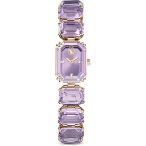 Swarovski Watch, Octagon Cut Bracelet, Purple, Champagne Gold-Tone Finish