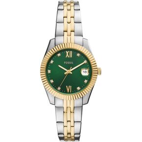 Fossil Women's Scarlette Three-Hand Date Two-Tone Stainless Steel Watch
