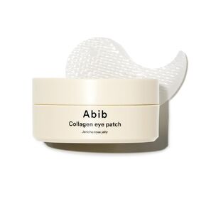 Abib Collagen Eye Patch Jericho Rose Jelly 60 Patches ، Korean Under Eye Patches for Emory Dircles و Dark Darks ، Anti-Crinkle ، Collagen ، Caffeine ، Niacinamide ، Ceramide ، Antioxidant ، Skin Care