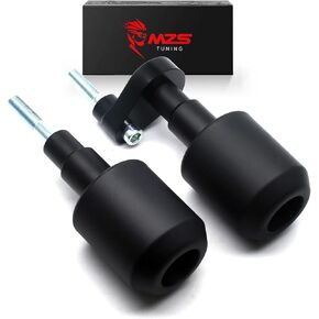 MZS Motorcycle Frame Sliders, Falling Crash Protector Guards No Cut Kits Black Compatible with YZF R6 YZF-R6 2008 2009 2010 2011 2012 2013 2014 2015 2016
