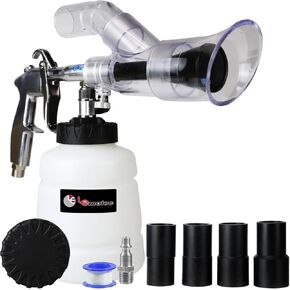 LE LEMATEC Car Wash Equipment: High Pressure Foam Cleaning Gun, Extractor Vacuum Set, Stainless Nozzle for Automotive Detailing, Carpet, Upholstery, Surface Cleaning (LE-WT-0100SB)