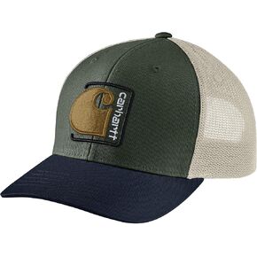 Carhartt Men's Canvas Mesh-Back C Patch Cap