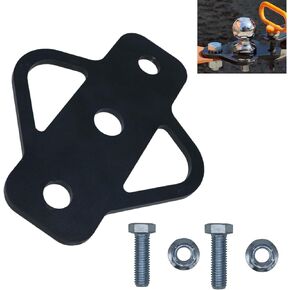 3-Way Trailer Hitch Adapter Steel Hitch Mount with Bolt for ATV Mowers Golf Cart Yard Cart Garden and Tractor Flat Towing Ball Mount