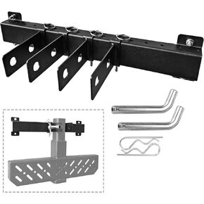2 '' Hitch Wall Mount ، Wall Mount Hight -Duty Bicycle Cargo Rack Organizer ، رف تخزين مستقبل Hitch Trailer لخطاف السحب ، رف الأمتعة الخلفية ، الخطوة الخلفية