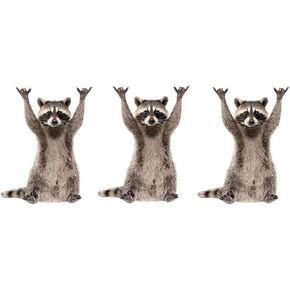 STICKY DUDE Rockstar Racoon Raccoon Sticker, Funny Raccoon Cute Car Decal, 5 inches - Yeti Cup Vinyl Cooling Box, Waterproof Sticker, Decal Car Laptop Wall Window Bumper Sticker