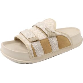 KuaiLu Mens Orthotic Sandals Comfortable Arch Support Fabric Sandal Slippers Shoes Man Casual Summer Cushion Slides Slip On Indoor Outdoor - Ultra-soft Comfort Fit Footbed