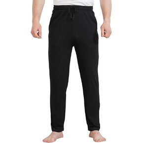 netdraw Men's Ultra Soft Bamboo Viscose Pajama Pant Lightweight Cotton Sleep Lounge Jersey Bottom with Pockets