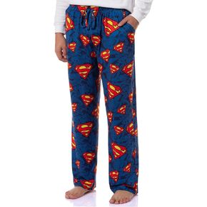 DC Comics Men Superman Symbluded Print Print Pants للبالغين