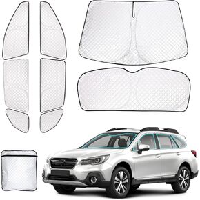 ظلال نافذة سيارة Zatotoo لعام 2020-2024 Outback Sun Shade للنافذة الجانبية الأمامية والخلفية الزجاج الأمامي ونافذة مثلث ظل الخصوصية UV Ray Blocker Heat Heat for Camp Long Time Parking