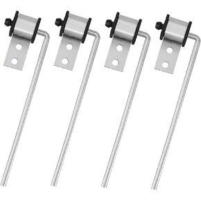 Heavy Duty 304 Stainless Steel Exhaust Hanger Rod -3/8" Rod 10" Long Muffler Hanger Exhaust Hanger (4 Pack)