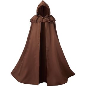 عباءة مقنعين عصر النهضة للنساء الرجال ، عباءة البالغين في العصور الوسطى ، عباءة فايكنغ العتيقة ، أزياء عصر النهضة في عيد الهالوين in Kuwait