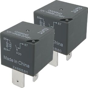 2-Pack 13306943 Relay - 40A 12VDC 4-Pin SPST Automotive Relay - Compatible with GM Chevrolet Silverado, Buick Enclave Vehicles - Fixes Fuel Pump Failures & P0230/P069E Errors