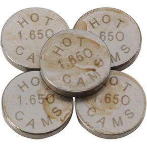 Hot Cams 1.65mm 5 Piece Shim Kit 5pk948165 لـ Arctic Cat 400 DVX ، Honda CRF TRX ، Kawasaki KFX KLX KX ، SUZUKI DR-Z LT-Z RMX RMZ & YAMAHA WR YZ YZ DIRT BIKES