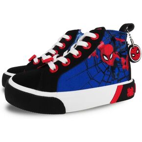 Spider-Man High Top Sneakers - Marvel Spiderman Shoes for Kids