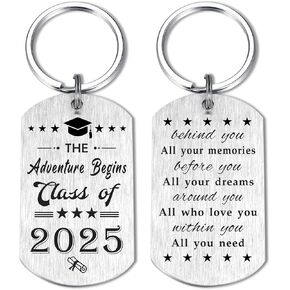 Resdink Graduation Gifts for Class of 2024 - College High School Graduation Keychain for Girls Boys Women Men Him Her Graduate Daughter Son Students， Behind You All Your Memories