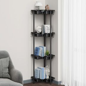 Nieifi Corner Shelf Stand, 3 Tier Storage Organizer Floor Corner Shower Shelves for Bathroom, Toilet