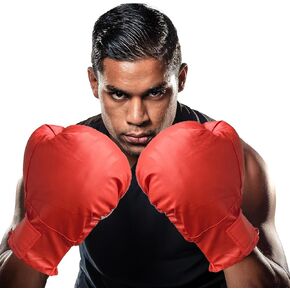 Boxing Gloves Prop | Costume Boxing Gloves | Boxer Costume Accessories | Red Boxing Glove Costume Prop | Red | One Size