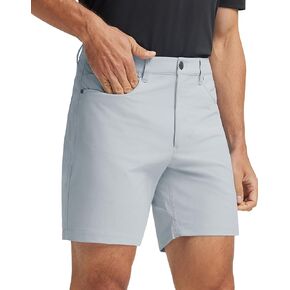 M MAELREG Golf Shorts Men 7" 9" Inseam Lightweight Quick Dry Stretch Flat Front Casual Moisture Wicking Mens Dress Shorts